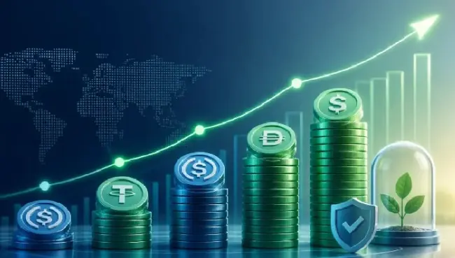 سوق العملات المستقرة يحقق 300 مليار دولار